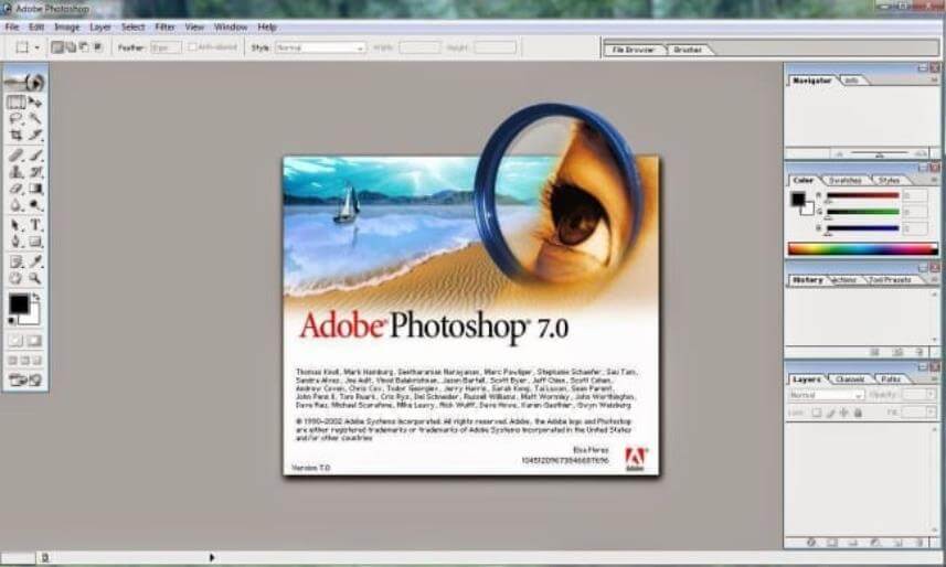 Photoshop 7.0 for Windows 7