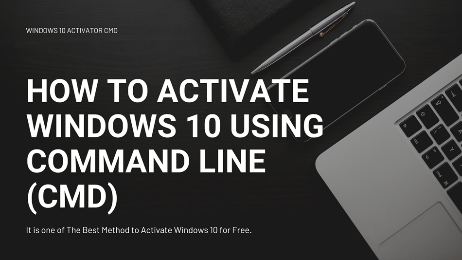 cmd comand to active windows 10