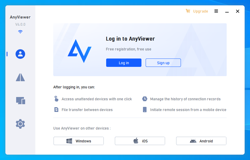 AnyViewer login