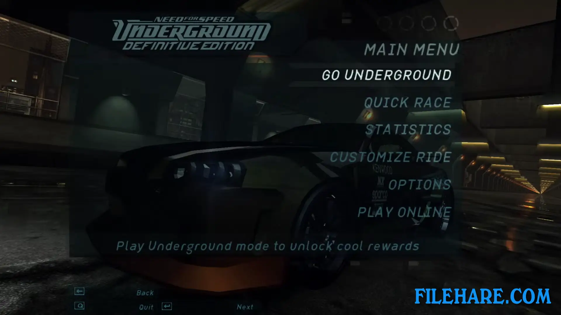 Need for Speed: Underground – Definitive Edition PC Game Screenshots 1