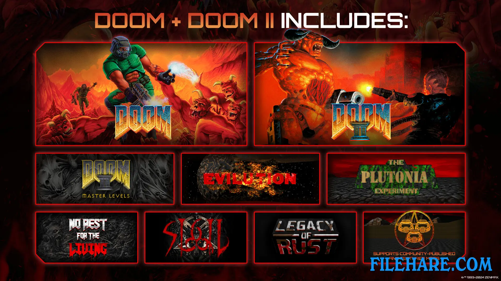 DOOM + DOOM II PC Game Screenshots 1