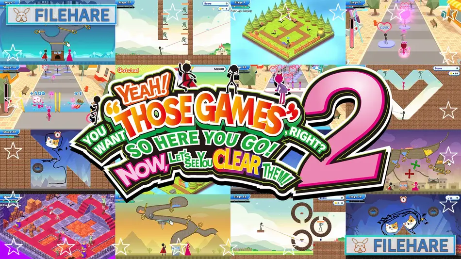 YEAH! YOU WANT “THOSE GAMES,” RIGHT? SO HERE YOU GO! NOW, LET’S SEE YOU CLEAR THEM! 2 PC Game Download