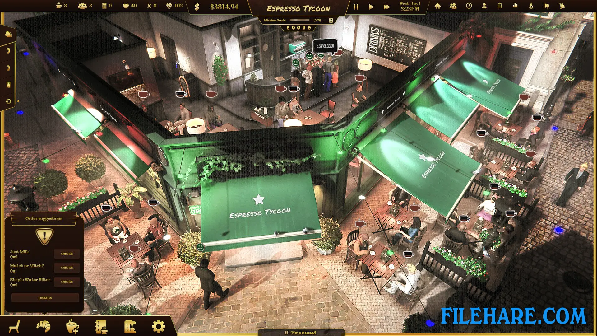 Espresso Tycoon PC Game Screenshots 1
