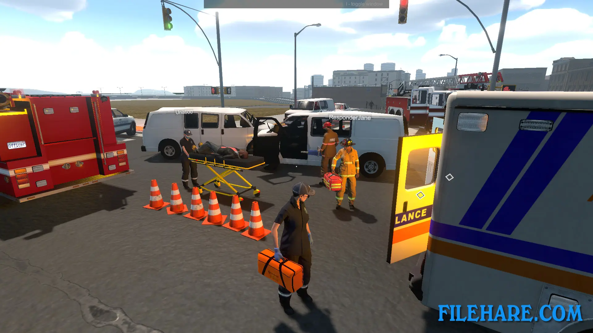 Flashing Lights - Police, Firefighting, Emergency Services (EMS) Simulator PC Game Screenshots 3