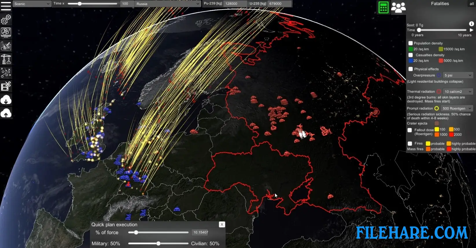 Nuclear War Simulator PC Game Screenshots 1