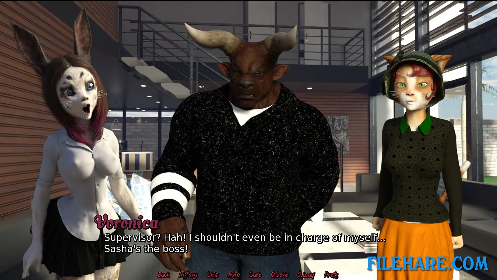 Voronica Cleans House: a Vore Adventure PC Game Screenshots 1