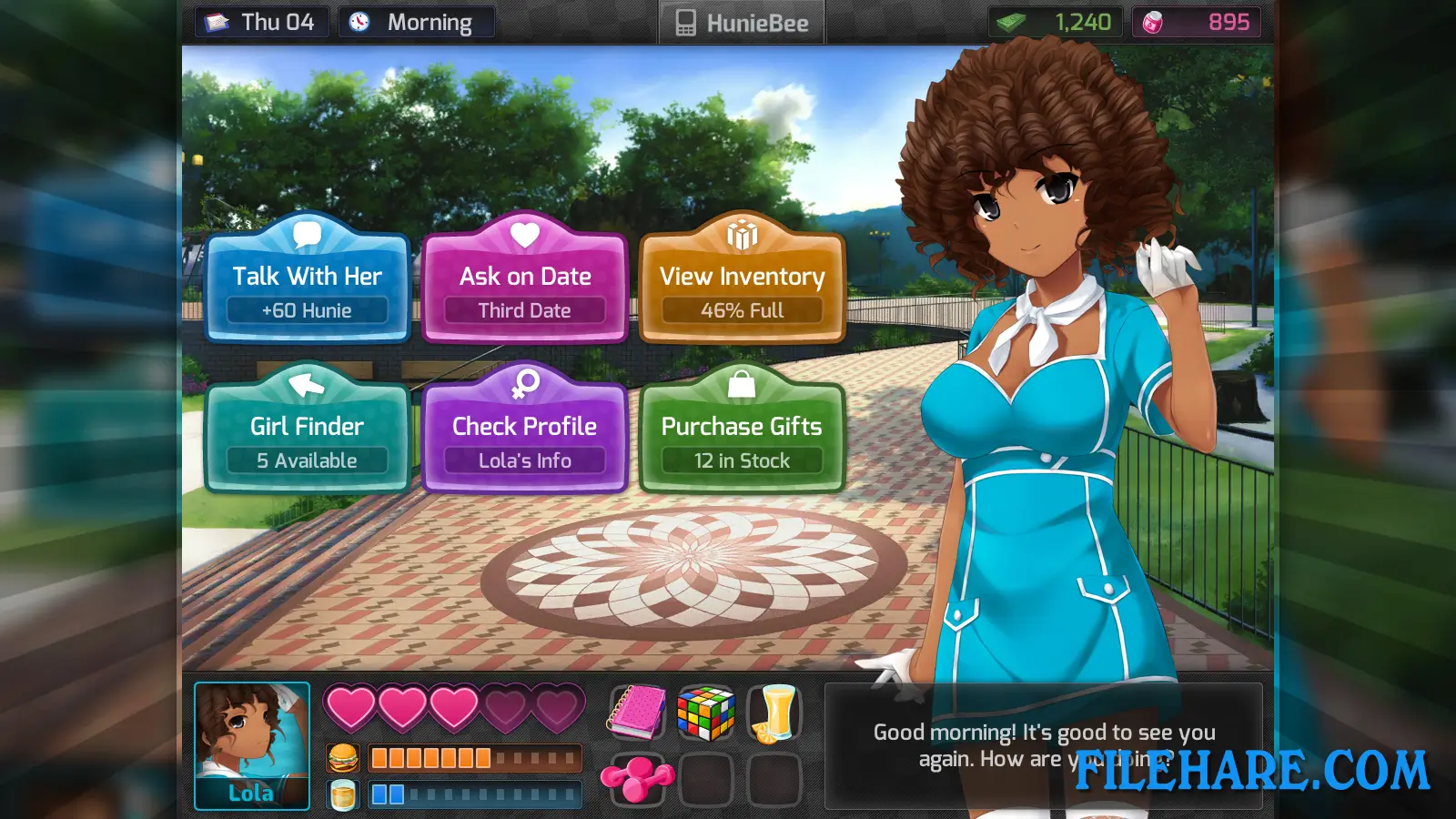HuniePop PC Game Screenshots 1