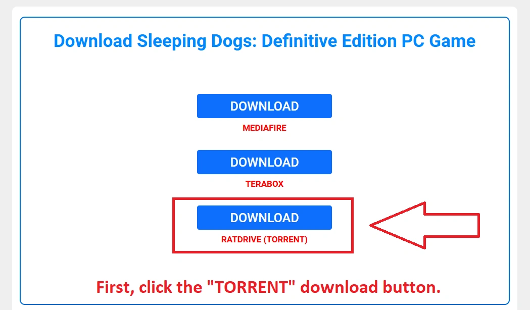 Screenshots showing how to download torrent files